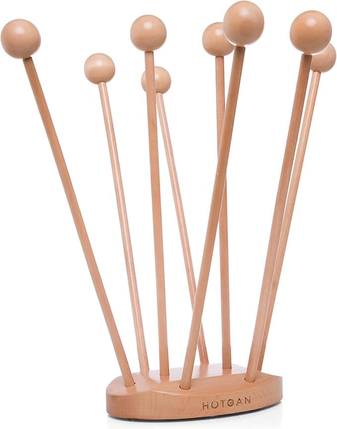 Beech Wood Plastic Bag Drying Rack by HOTCAN