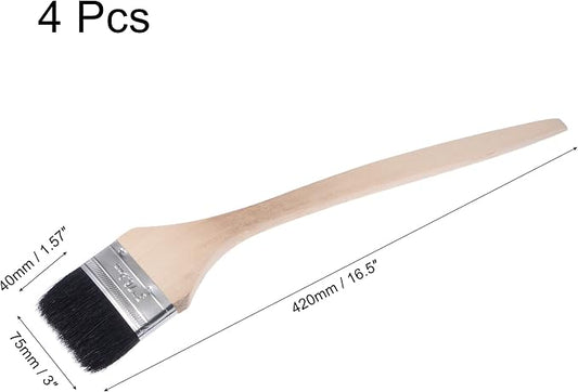 uxcell Bent Radiator Paint Brush 17" Length 3" Width Bristle - Image 2