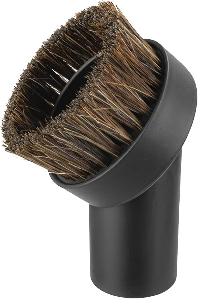 Round Soft Horse Hair Vacuum Brush Attachment by Krfeywwxip