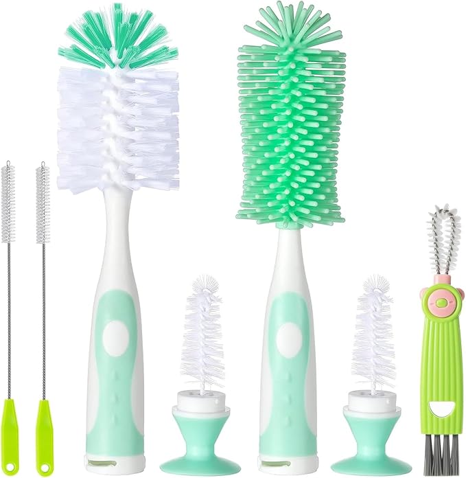Baby Bottle Brush, 5 in 1 Bottle Cleaner Brush Set by AnivonaDirect