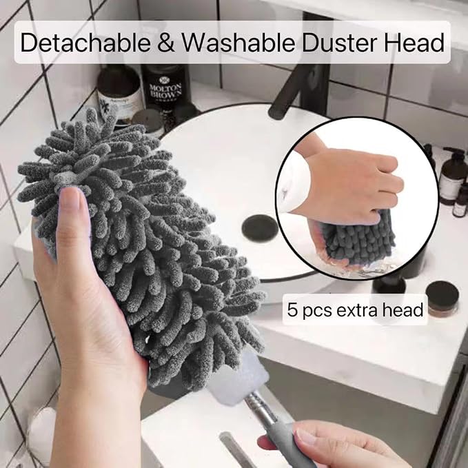 Microfiber Duster for Cleaning, Small Dusters for Cleaning Office Car Computer - Image 5