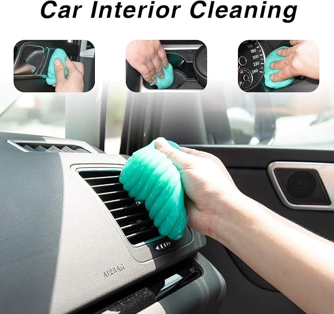 ASFSKY Car Cleaning Gel for Car Interior（Air Vents, Center Console, Cup Holders - Image 3