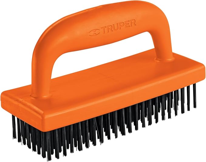 TRUPER CEA-82 Wire Scrub Brush w/ Handle, 172 Bristles by Truper