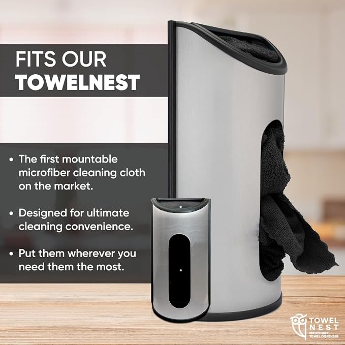 Dailies Microfiber Cleaning Cloths | 60-Pack 12"x10" | Fits TowelNest Dispenser - Image 5