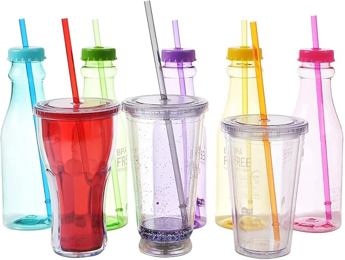 ALINK 35-Pack Tritan Hard Plastic Reusable Straws - Image 4