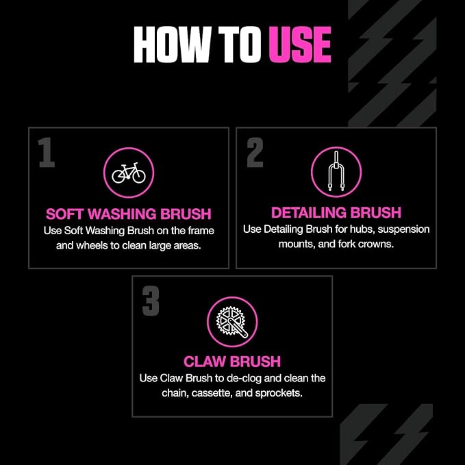 Muc-Off 220 3 Piece Premium Brush Kit - Image 5