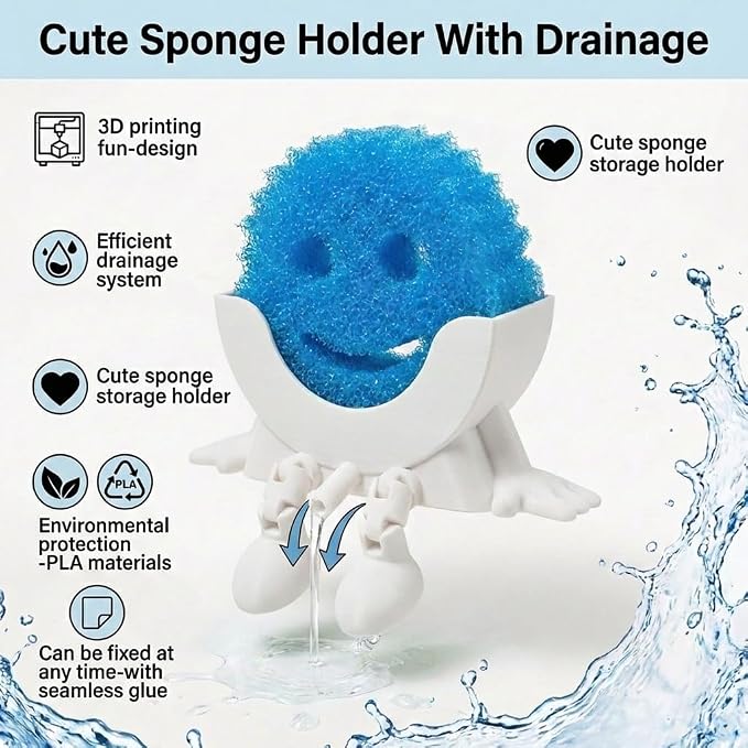 Creative Hanging Sponge Holder - Image 2
