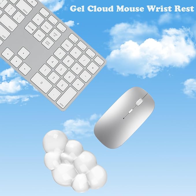 Gel Cloud Mouse Wrist Rest, Ergonomic Wrist Support and Arm Support Keyboard - Image 6