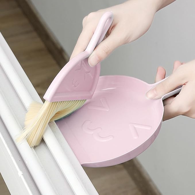 Mini Broom and Dustpan Set for Desk, Small Hanging Keyboard Cleaning Kit - Image 7