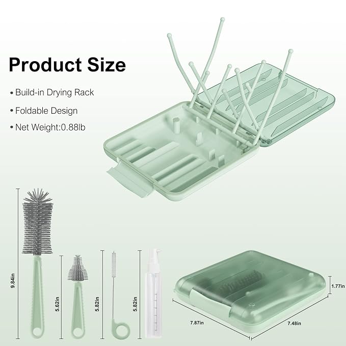 6 in 1 Bottle Cleaner Brush Set - Image 2