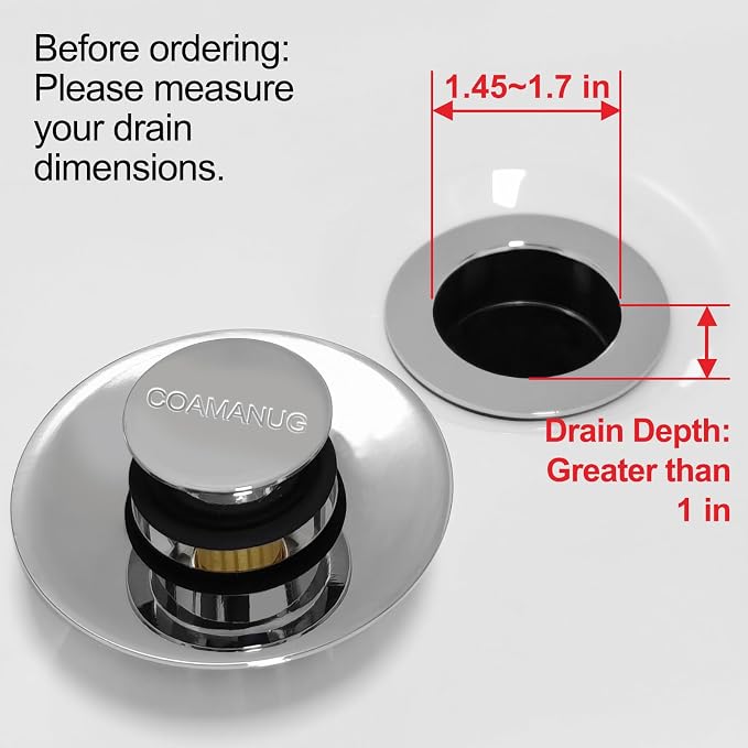 Bathtub Stopper | Shower Drain Hair Catcher, Pop-up Tub Stopper - Image 7