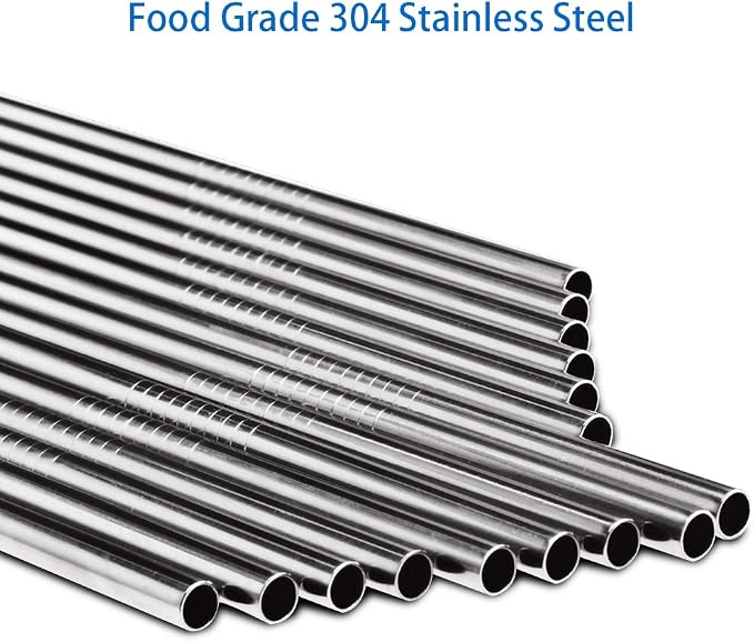 Tomorotec Reusable Straws 30 Pack, Stainless Steel Drinking Straws, Metal Straw - Image 3
