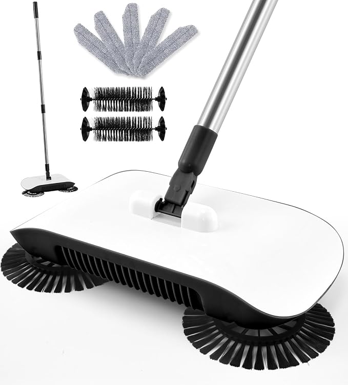Manual Floor Sweeper Black by Unknown