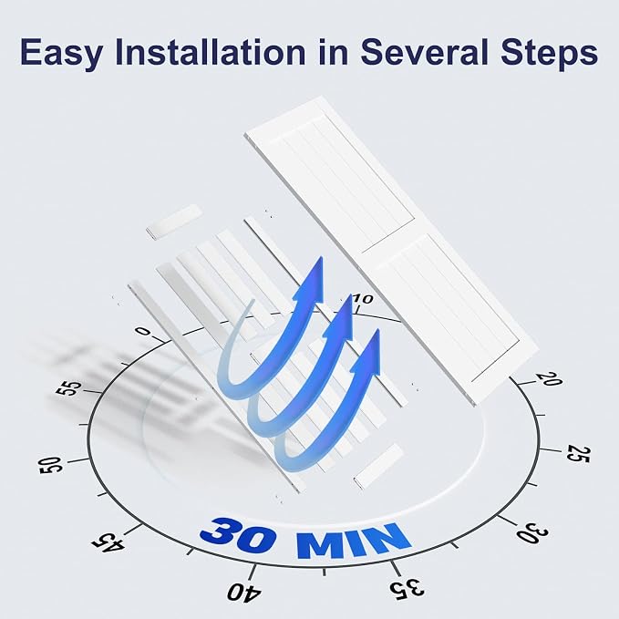 SmartStandard 32 x 96 inch White Sliding MDF Barn Door - Image 4