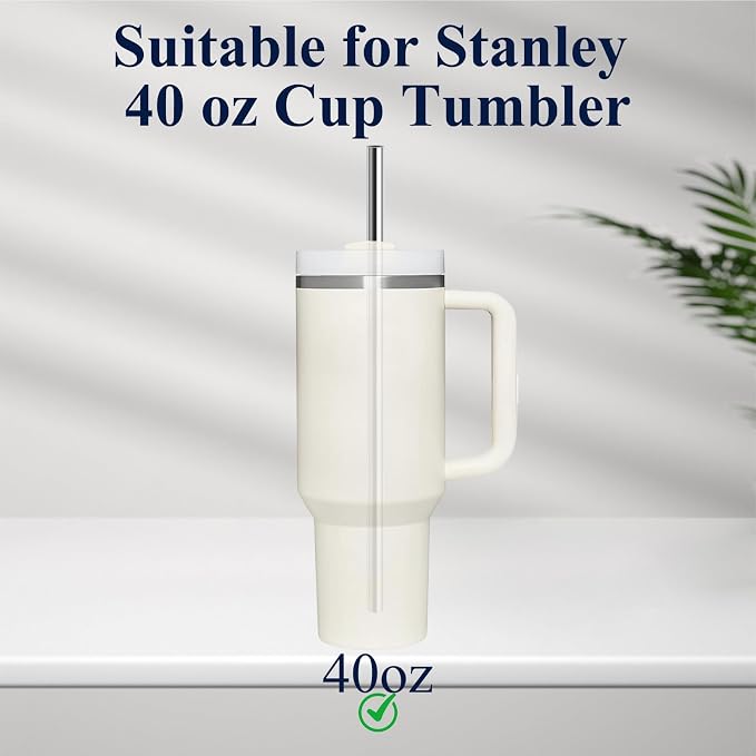 6 Pack Stainless Steel Straw Replacement 40 oz - Image 3