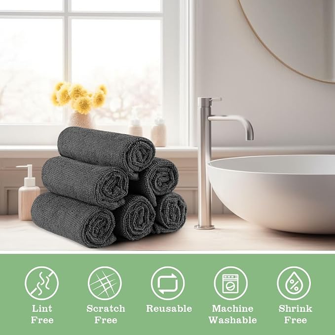 Washcloths - 20 Pack - Face Towels, Highly Soft Wash Cloths and Hand Towels - Image 5