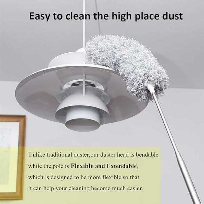 DELUX Microfiber Feather Duster Extendable Duster - Image 4