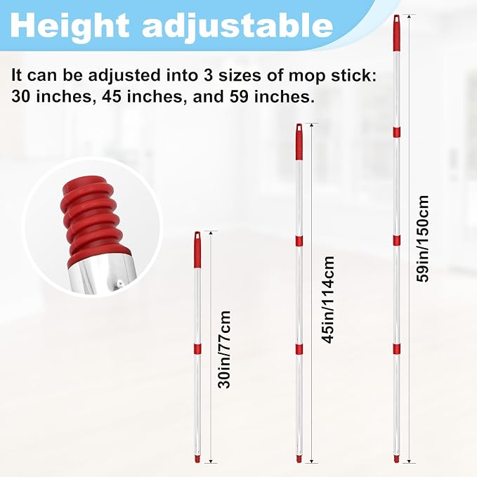 Mop Handle for Ocedar, Spin Mop Replacement Handle Compatible - Image 2
