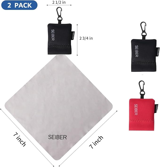 SEIBER Eyeglass Cleaning Microfiber Cloth, 7 x 7 inch Glasses Cloth - Image 3
