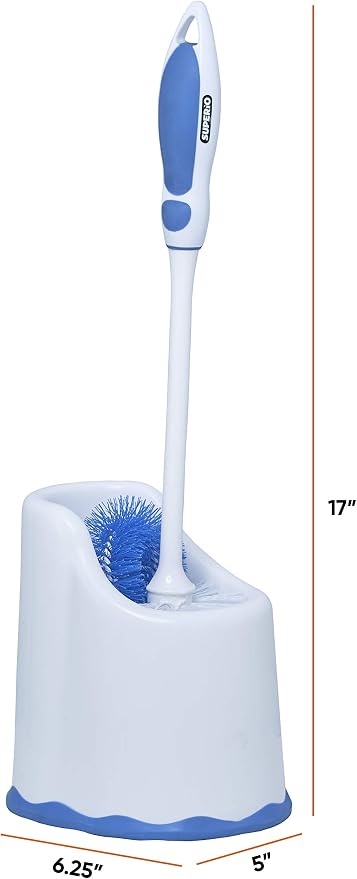 Superio Toilet Brush and Holder, Toilet Bowl Cleaning System - Image 3