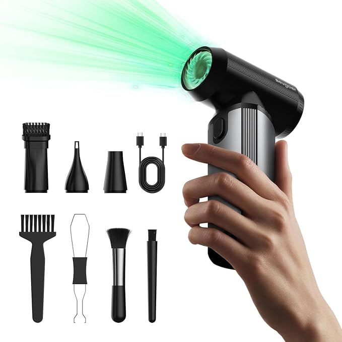 EG evoger Electric Air Duster, 180000RPM Super Power Handheld Cordless Air by EGevgoer