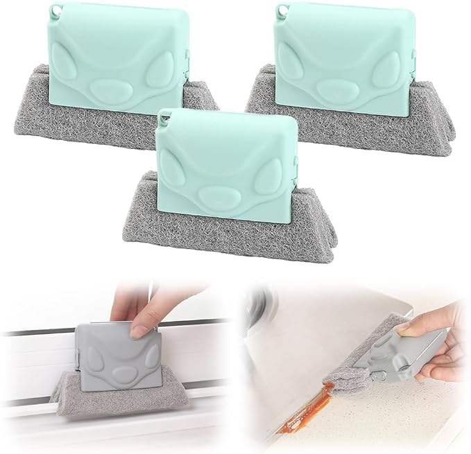 Magic Window Track Cleaner, Upgraded Window Groove Cleaning Brushes by ASFANST