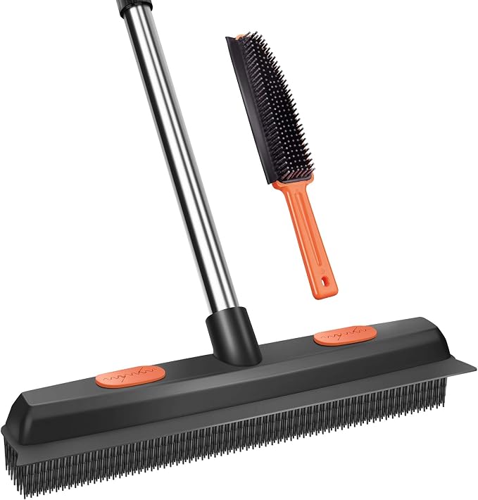 Conliwell Rubber Broom Carpet Rake by Makelifeeasier