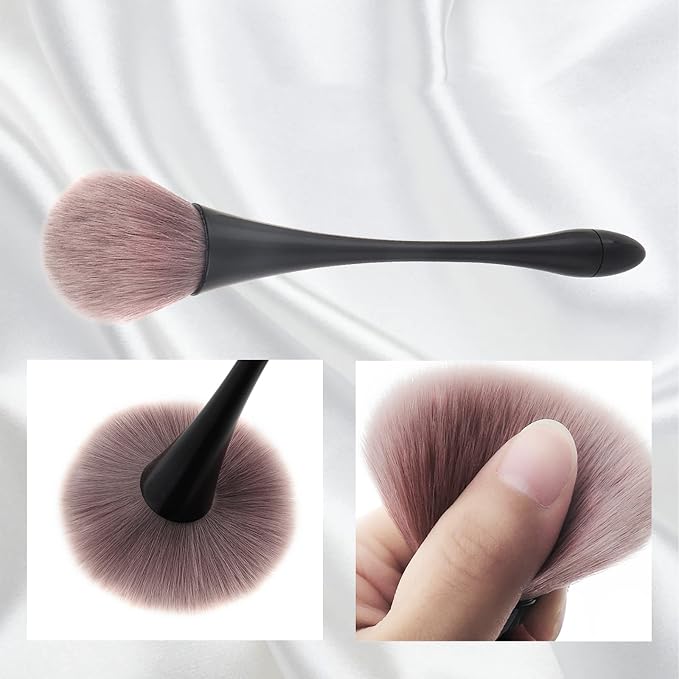 2Pcs Nail Dust Brush Acrylic Brush Cleaner Nail Brushes - Image 4