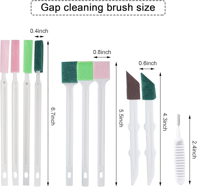 Crevice Cleaning Brushes Tool kit Small Cleaning Brush - Image 6