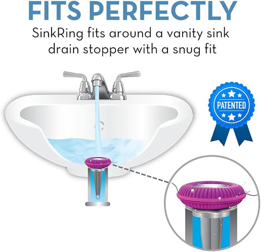 Bathroom Sink Hair Catcher for Pop-Up Drain – SinkRing 1.57" Precision Strainer - Image 2