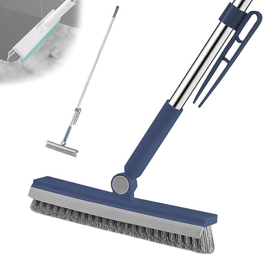 Floor Scrubbing Brush with 57" Adjustable Long Handle, 3 in 1 Living Grout by YSDSDAKA