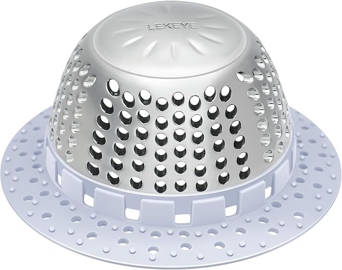 LEKEYE Shower Drain Hair Catcher/Bathtub Drain Cover/Drain Protector by LEKEYE