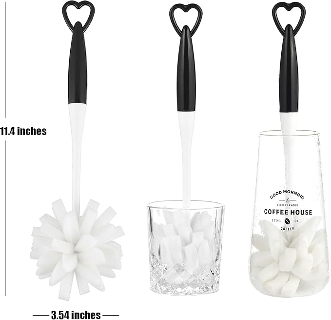 ALINK Bottle Glass Dish Sponge Cleaning Brush - Image 2