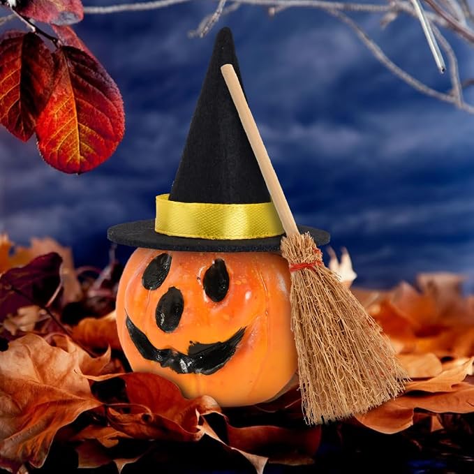 Mini Witch Hats and Mini Broom, Small Witch Hats - Image 3