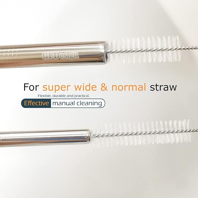 GFDesign Drinking Straw Cleaning Brushes Set 12" Extra Long 12mm Extra Wide - Image 4