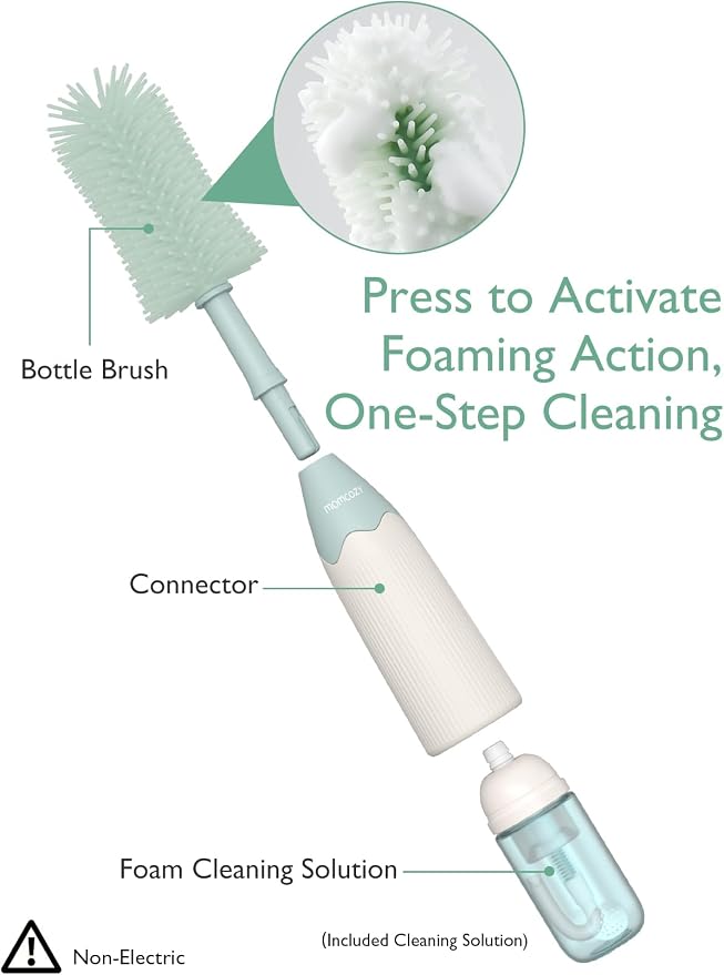 Momcozy Bottle Brush Kit, Innovative Push-Press Design - Image 2