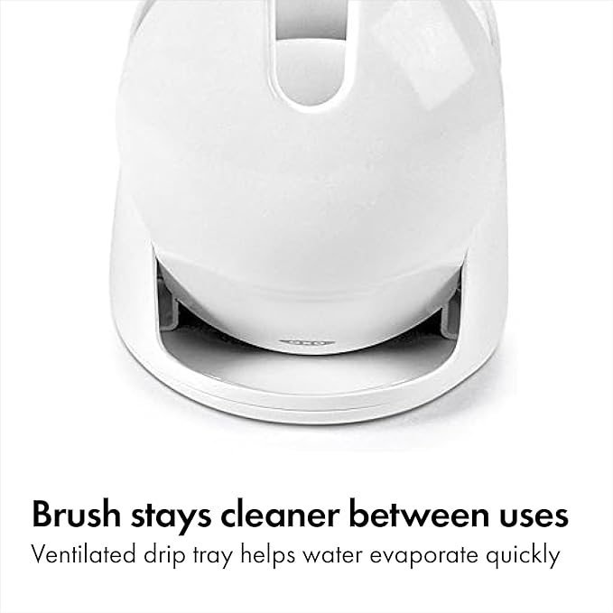 OXO Good Grips Compact Toilet Brush & Canister, Toilet Bowl Brush and Holder - Image 5