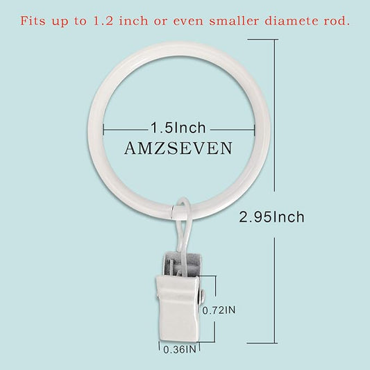 100 Pack Metal Curtain Rings - Image 2