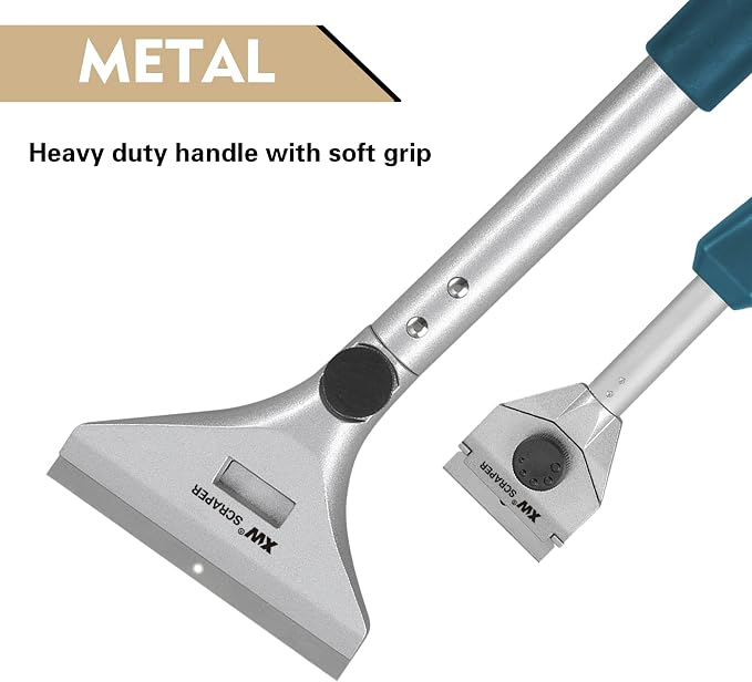 XW Razor Blade Paint Scraper Set, Heavy Duty Putty Knife - Image 2