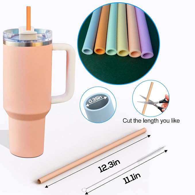 AIERSA 6 Pack Pastel Colors Straw - Image 4