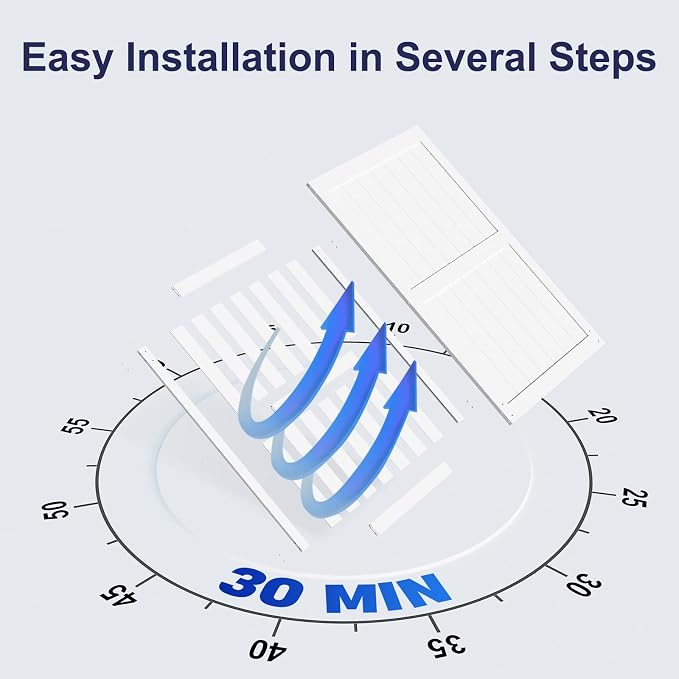 SmartStandard 54 x 84 inch White Sliding MDF Barn Door - Image 4