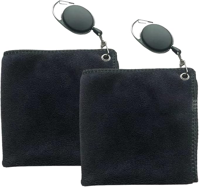 2 Pcs Golf Towels Quick Drying Golf Cleaning Towels by DHinkyoung