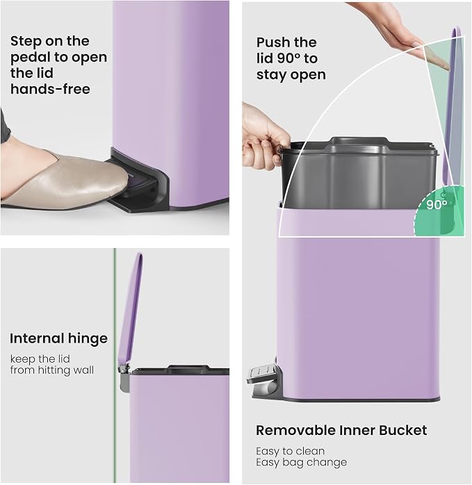 Cesun Small Bathroom Trash Can - Image 5