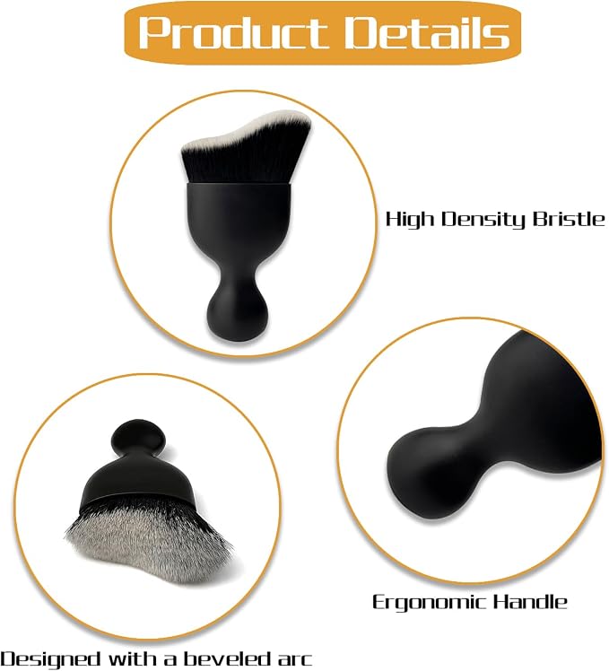 Car Interior Dust Brush, Auto Detailing Brush, Soft Bristles Car Cleaning - Image 3
