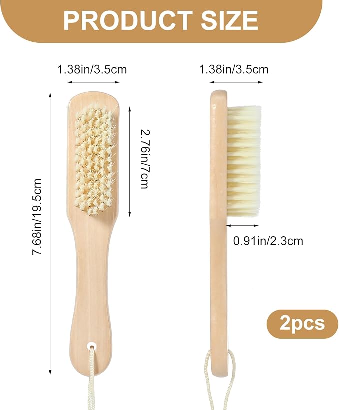 2Pcs Laundry Stain Brush Portable Stain Remover Tool - Image 2