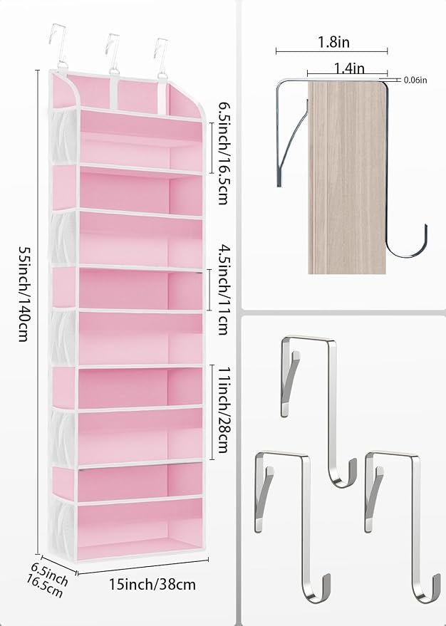 2 Pack Over The Door Storage Organizer - Image 6
