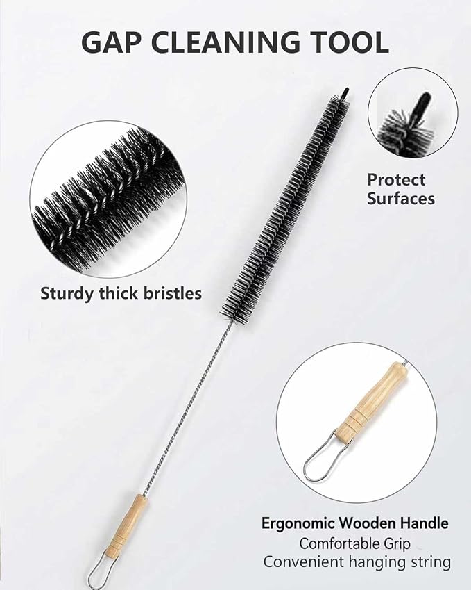 Dryer Vent Cleaning Brush Lint Cleaner Remover, Bendable Dust Pet Hair Gap Home - Image 4