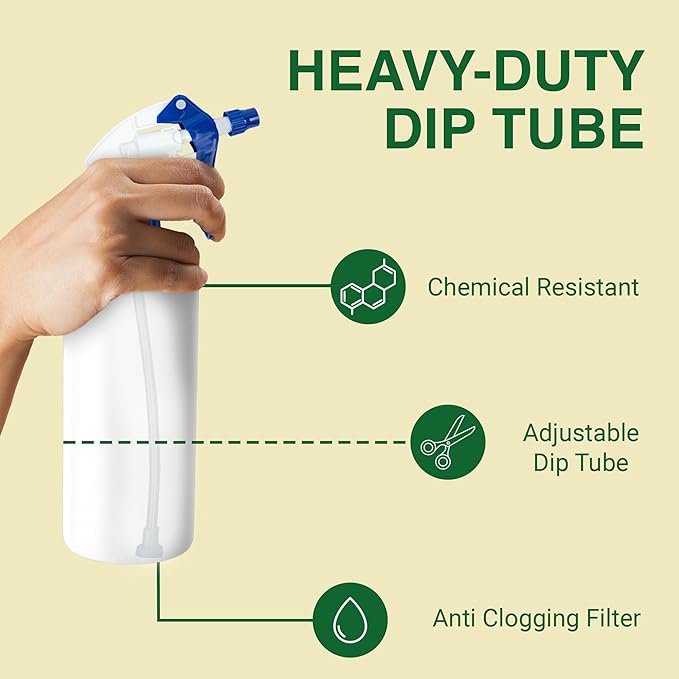 Heluva Green Spray Bottle Nozzle Replacement, Bottle Tops Only - Image 4