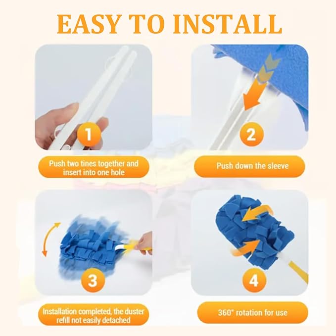 Reusable Duster Refill for Swiffer Duster, Washable Heavy Duty Duster Pads - Image 5