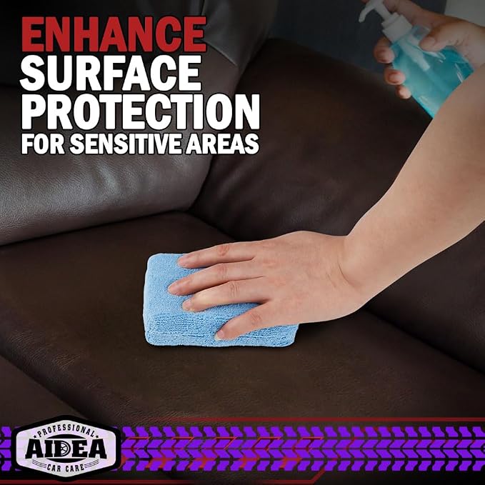 AIDEA Microfiber Applicator Pad-8Pack, Car Wash Sponge, Premium Microfiber - Image 6